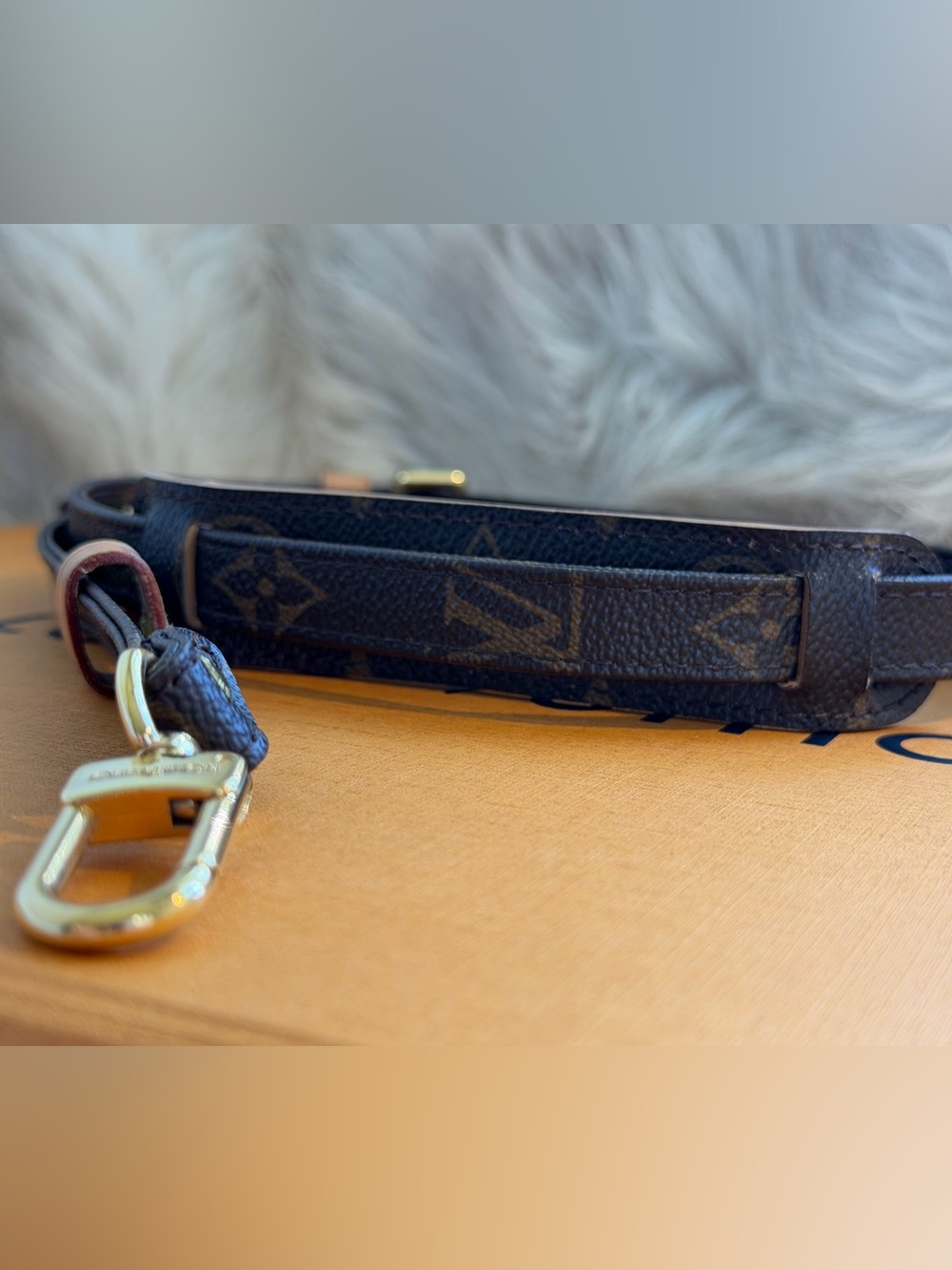 Louis Vuitton Brown Monogram Adjustable Crossbody Strap J5231